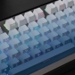 Mist Blue Full PBT Gradient Blue Dip-dye Keycaps Set Doubleshot Backlit OEM Profile for Cherry MX Mechanical Keyboard